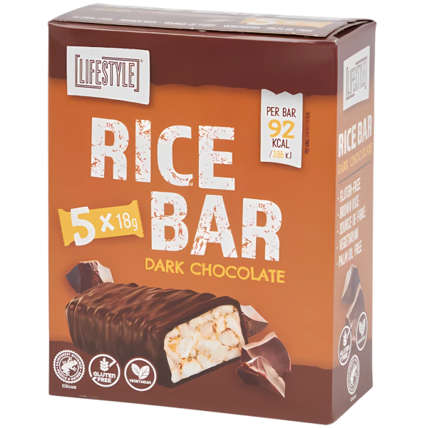 LIFESTYLE - Rice Bar Dark Chocolate glutenfrei (Einzelriegel) 18g